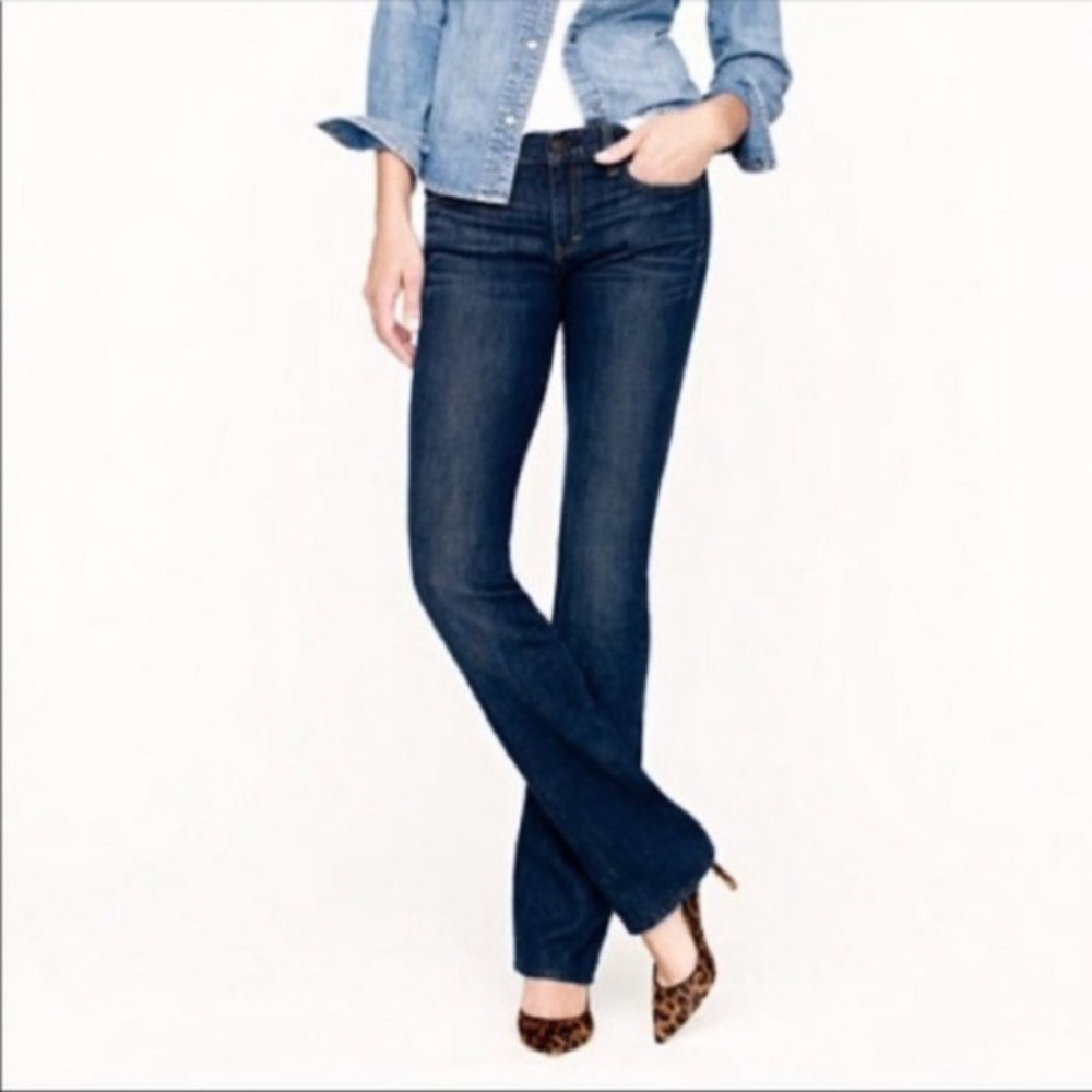 J. Crew Like New! Bootcut Jeans Classic Dark Rinse - size 28